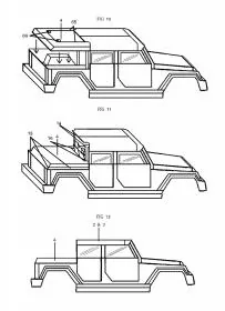 Jeep Wrangler JL Removable hard top with integrated storage Jeep-Wrangler-Roof-Removable-Top-Patent-5