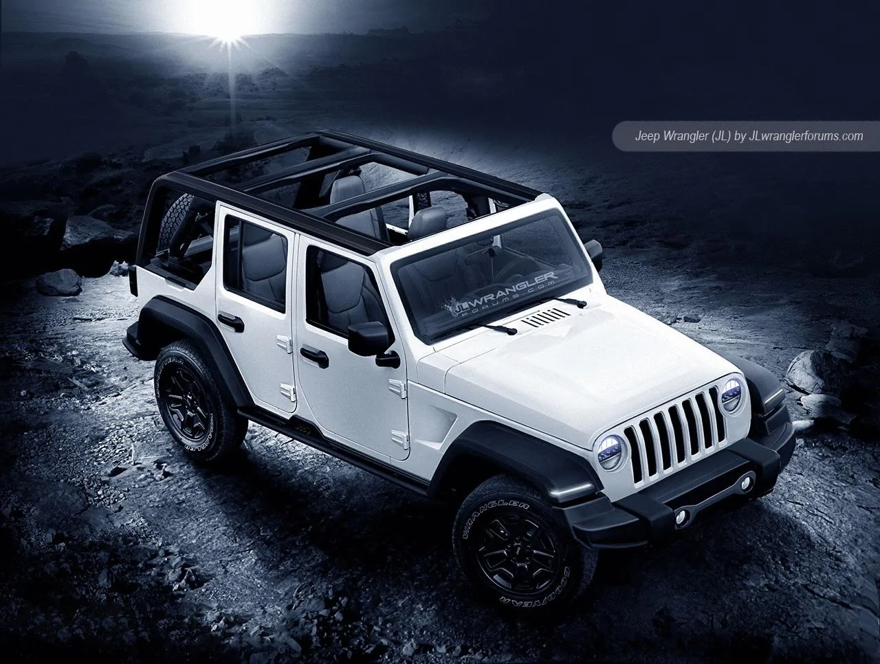 Jeep Wrangler JL JLU soft top spied! JL-Wrangler-Black-Roof-JLwranglerforums-3 