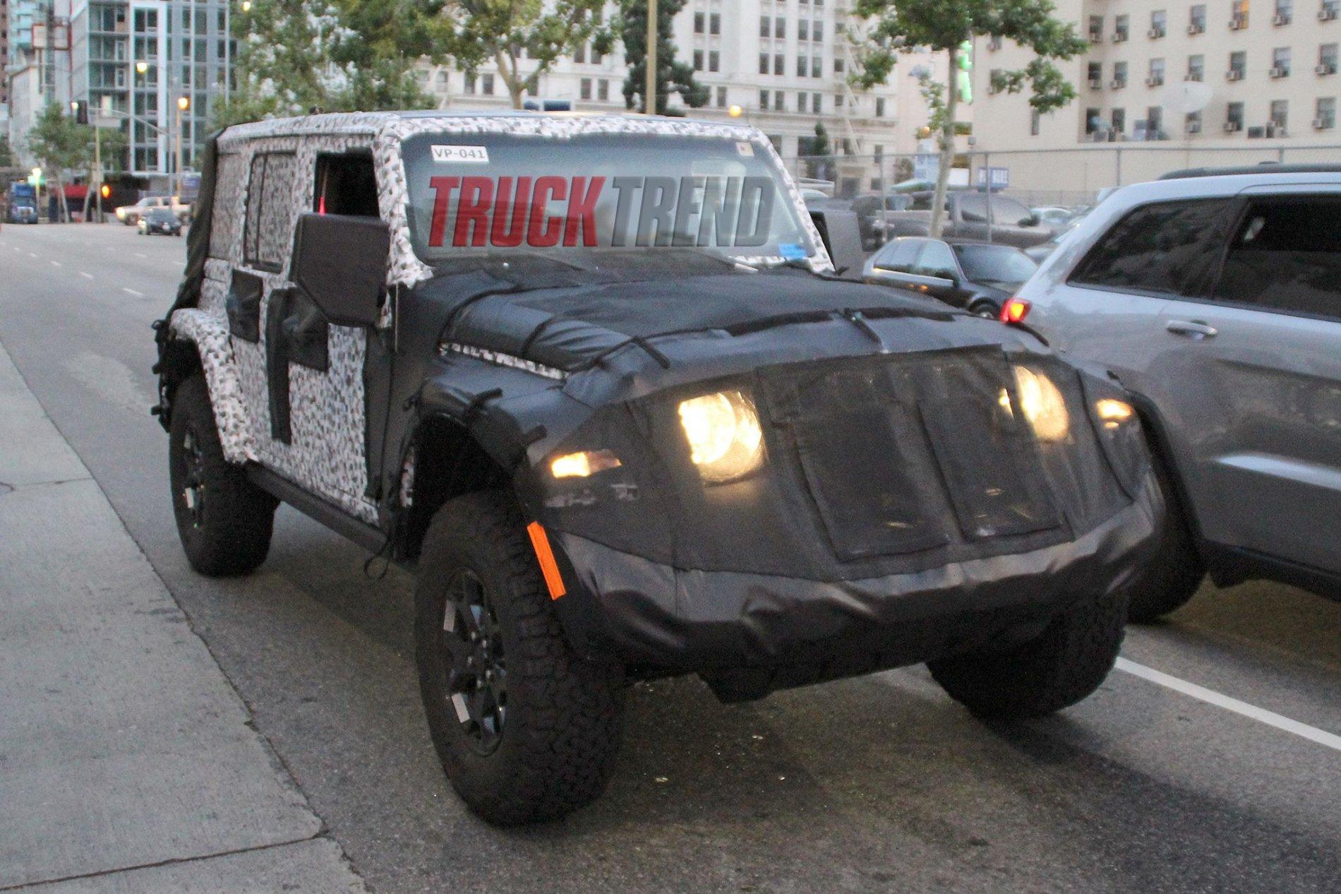 Jeep Wrangler JL Two new spottings today jeep-wrangler-jl-spyshots-downtown-la-right-front-street