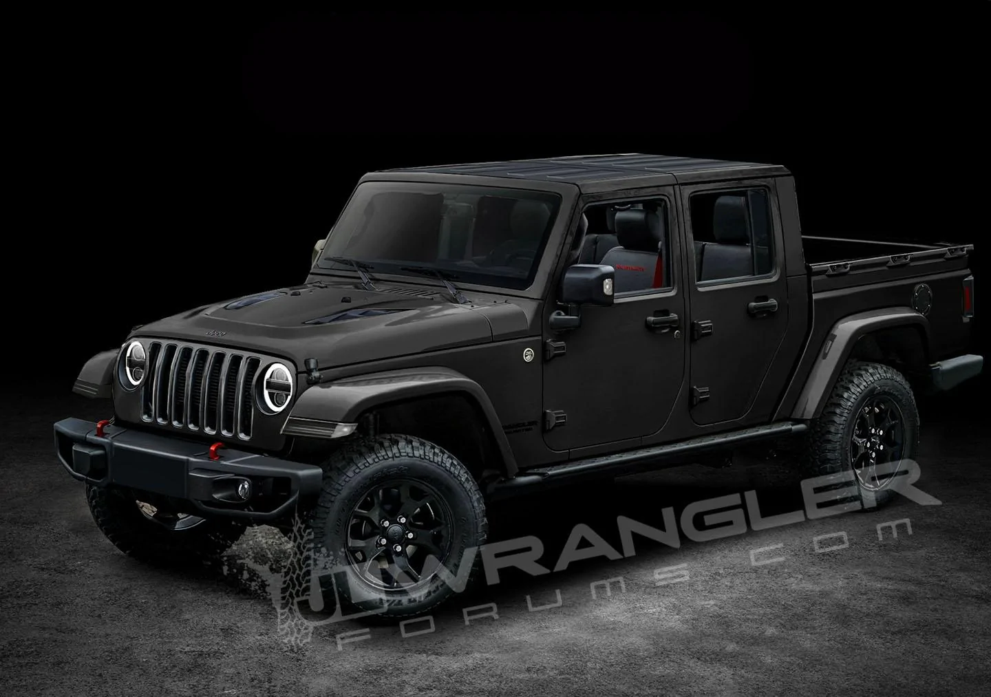Jeep Wrangler JL Our Latest 2019 Jeep JT Pickup Info and Preview Images Copyright-JLwranglerforums-JTU-Pickup-1-Black