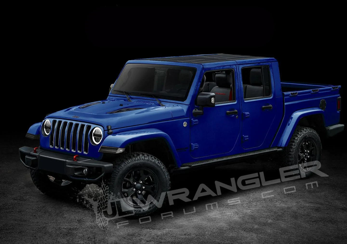 Jeep Wrangler JL Our Latest 2019 Jeep JT Pickup Info and Preview Images Copyright-JLwranglerforums-JTU-Pickup-Blu