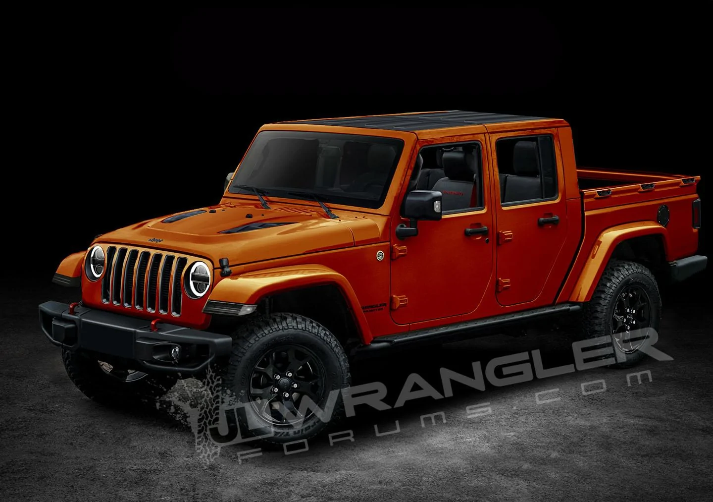 Jeep Wrangler JL Our Latest 2019 Jeep JT Pickup Info and Preview Images Copyright-JLwranglerforums-JTU-Pickup-Orang