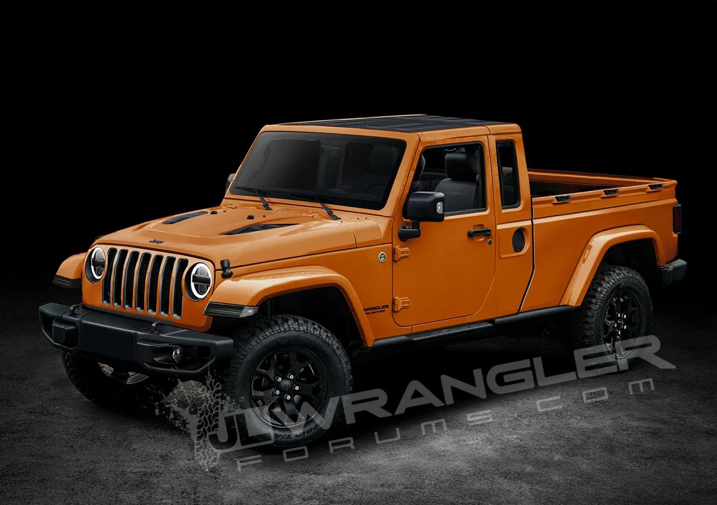 Jeep Wrangler JL Our Latest 2019 Jeep JT Pickup Info and Preview Images Copyright-JLwranglerforums-JT-Pickup-Orang
