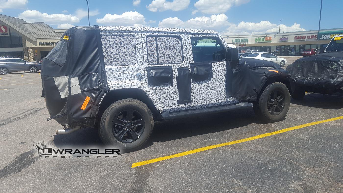 Jeep Wrangler JL 2019 Jeep Wrangler Diesel Prototype Reappears! Great undercarriage pics 2019-Jeep-Wrangler-JL-Diesel-Testing-19