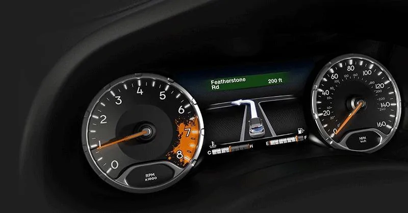 Jeep Wrangler JL Apple CarPlay and Android Auto cluster