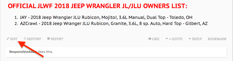 Jeep Wrangler JL JLWF JL WRANGLER OWNERS REGISTRY! image