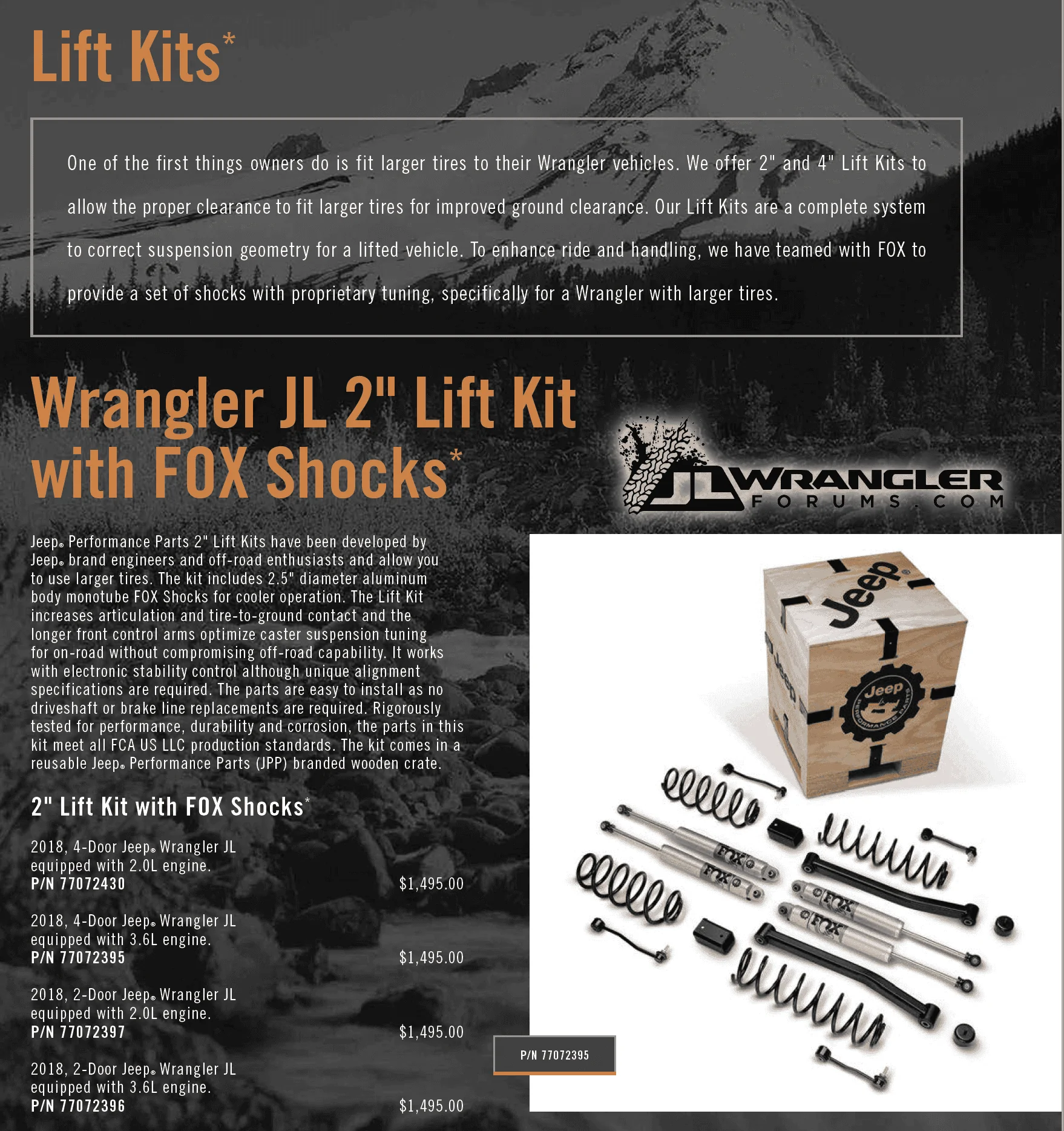 Jeep Wrangler JL 2 different 2" lifts? Screen Shot 2018-01-24 at 11.19.10 AM