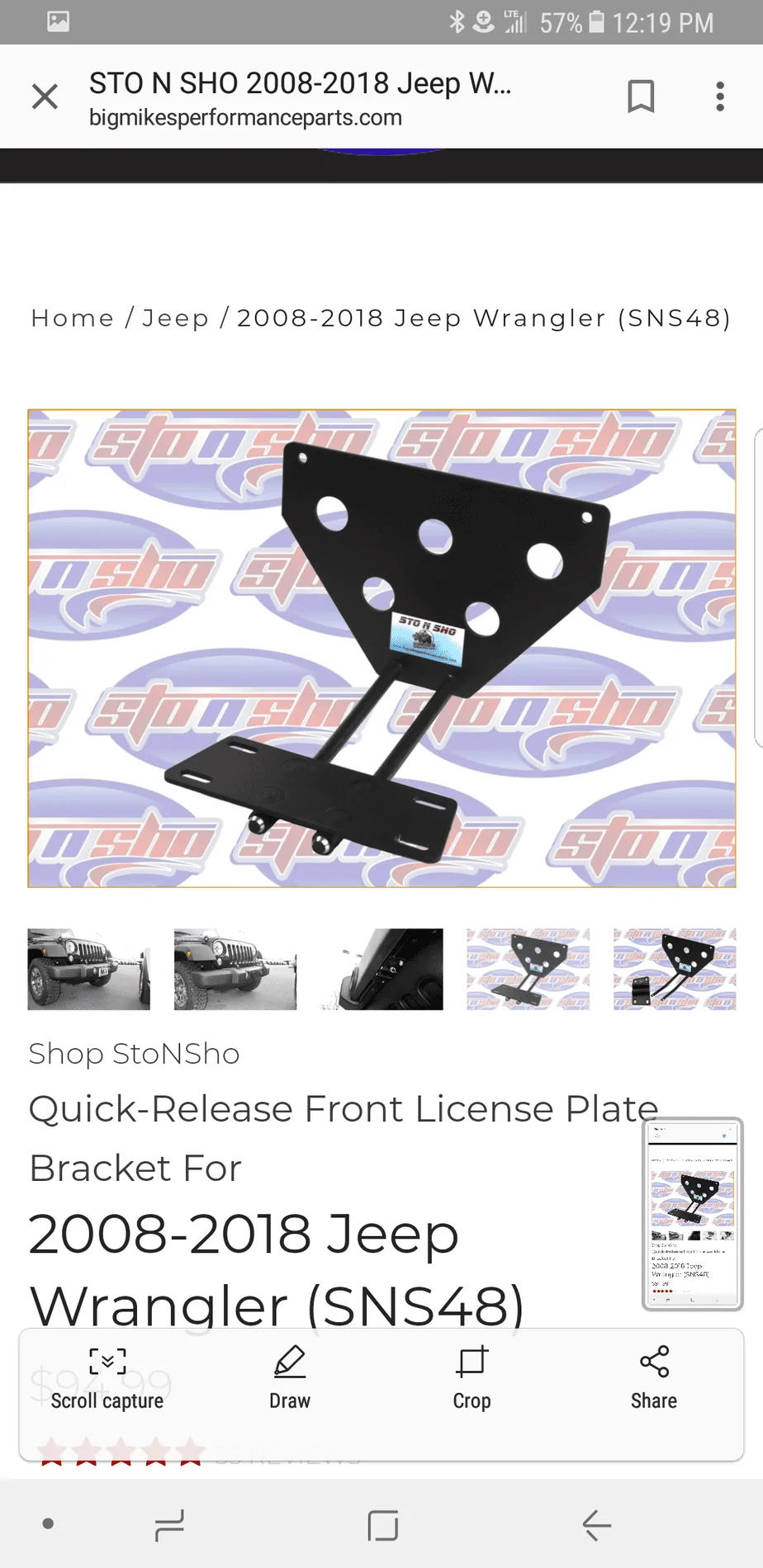 Jeep Wrangler JL Thoughts on Sto N Sho front plate holder? Screenshot_20180127-121940