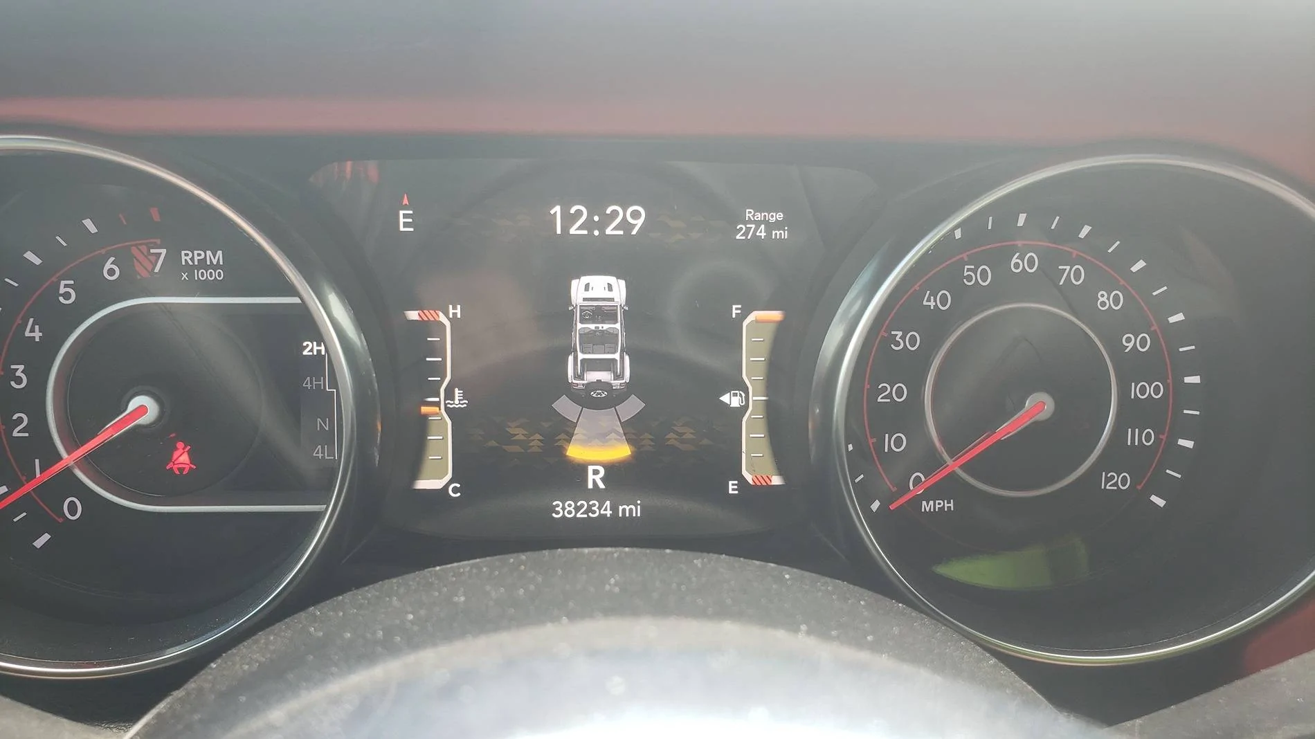Jeep Wrangler JL Blind Spot Unavailable 20250626_122909