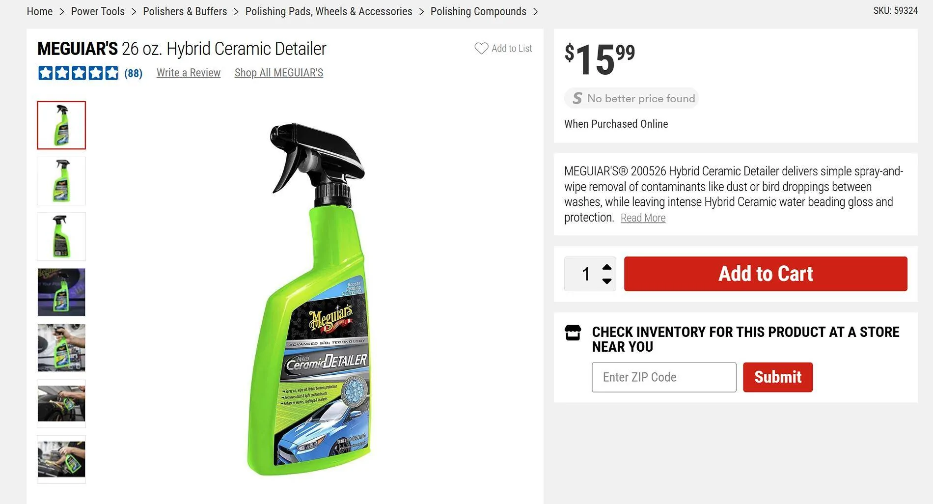 Jeep Wrangler JL Simple between wash clean/seal products? Screenshot 2025-07-06 141757