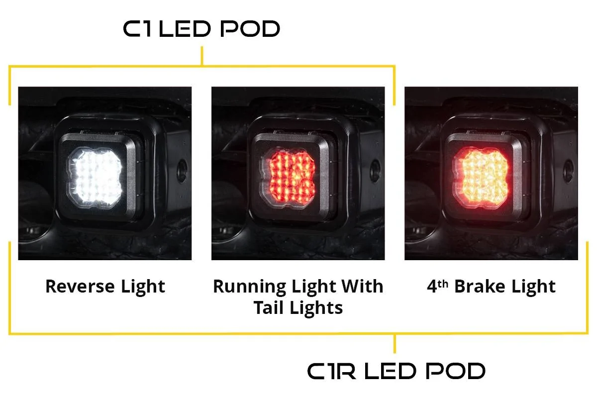 Jeep Wrangler JL NEW HitchMount LED Pod | 68% Brighter + 2.5" Adaptor 4rB9RrF