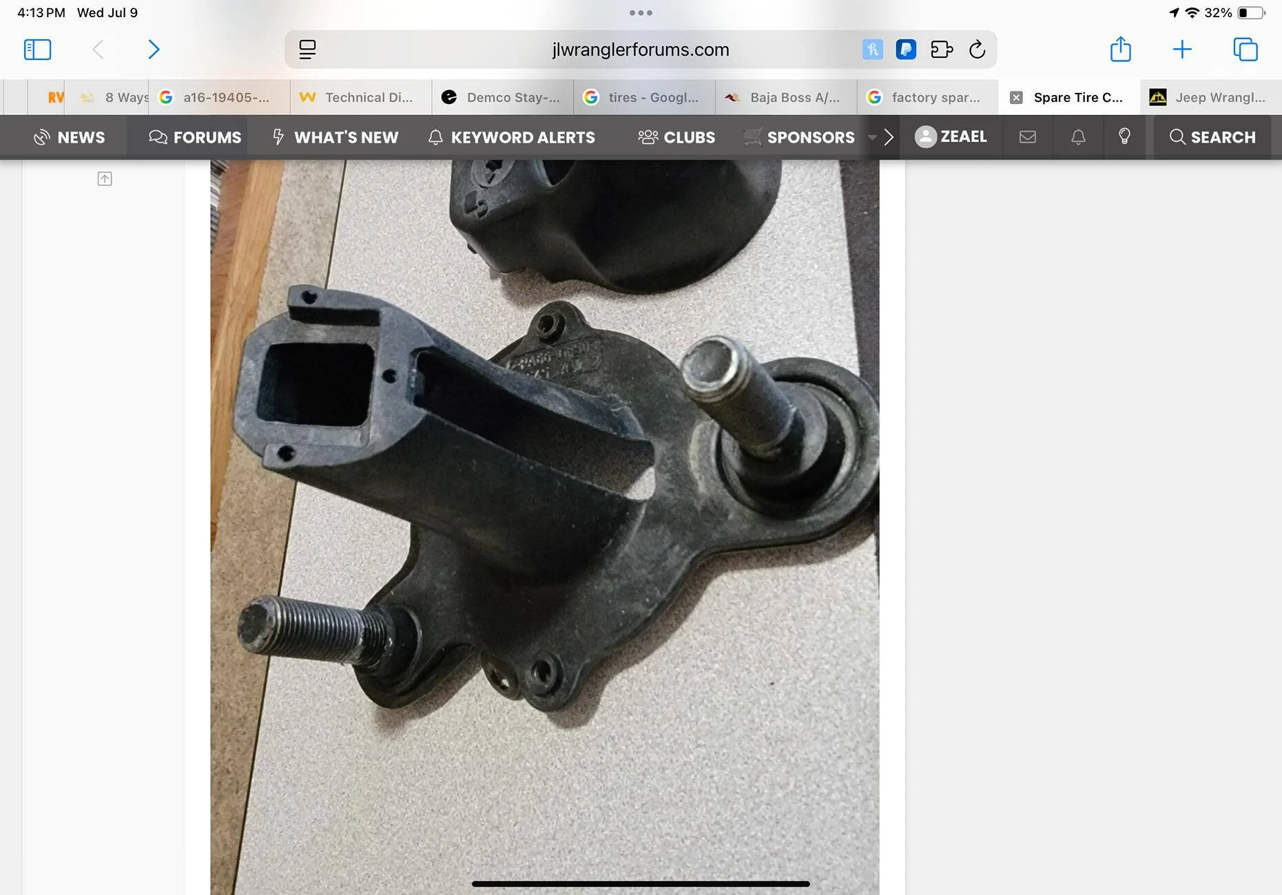 Jeep Wrangler JL JL factory rear camera mount IMG_1319