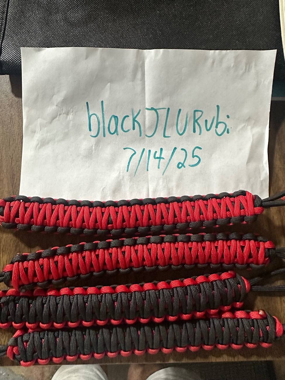 Jeep Wrangler JL Tieri Paracord Grab handles IMG_1587