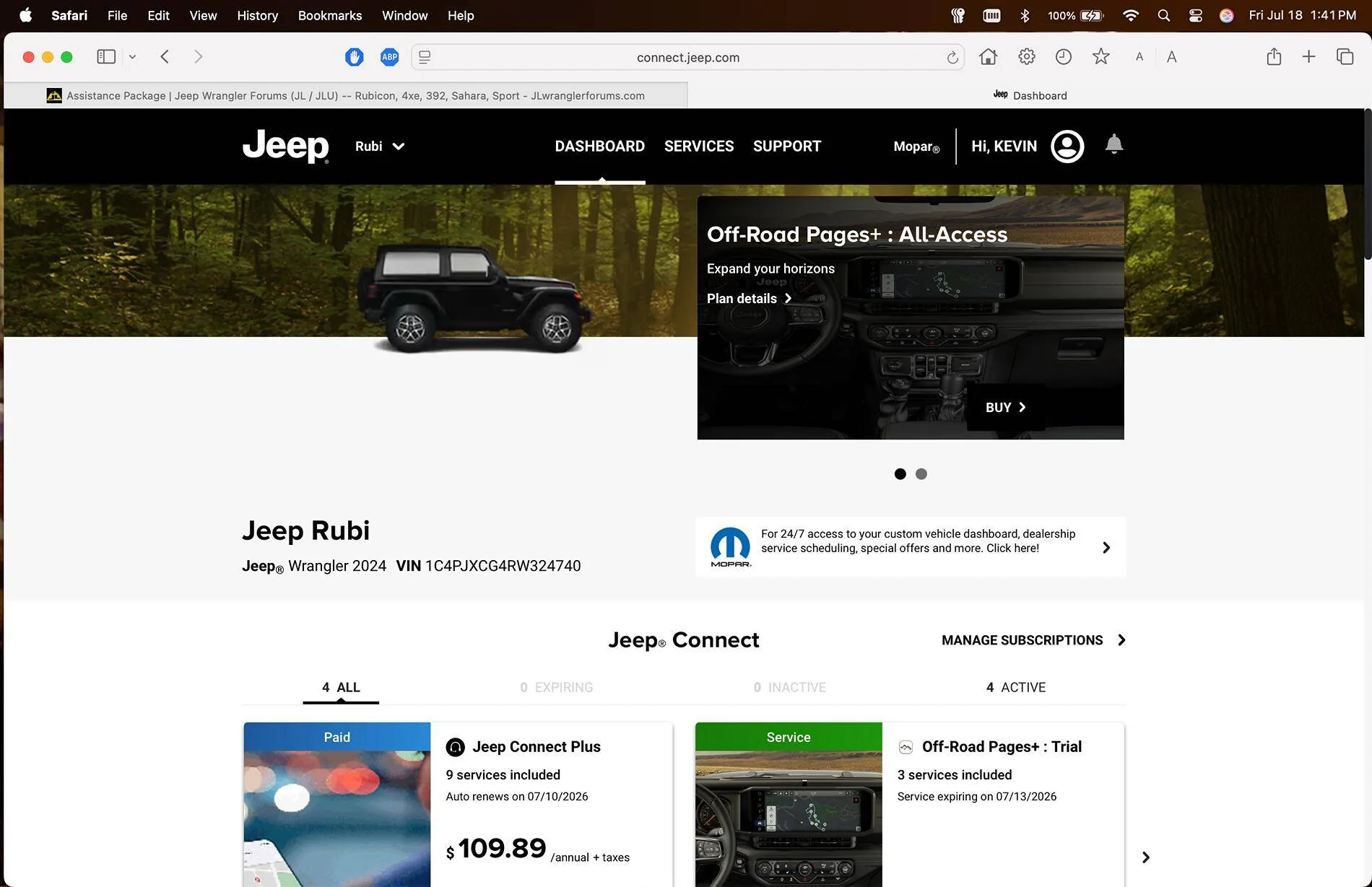 Jeep Wrangler JL Assistance Package Screenshot 2025-07-18 at 1.41.44 PM