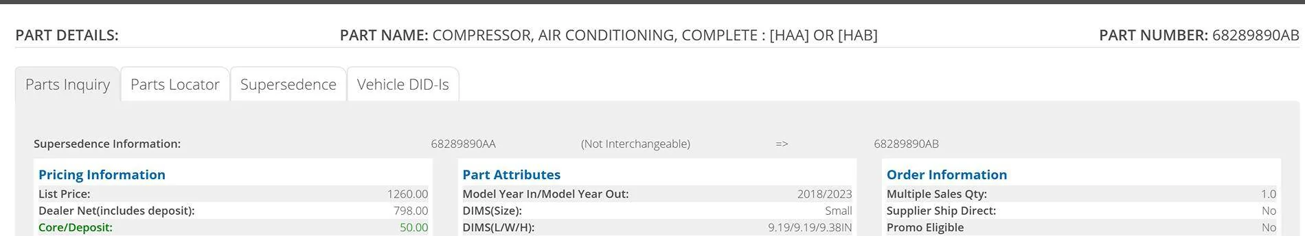Jeep Wrangler JL Price quote- AC compressor 1753057565190-eo