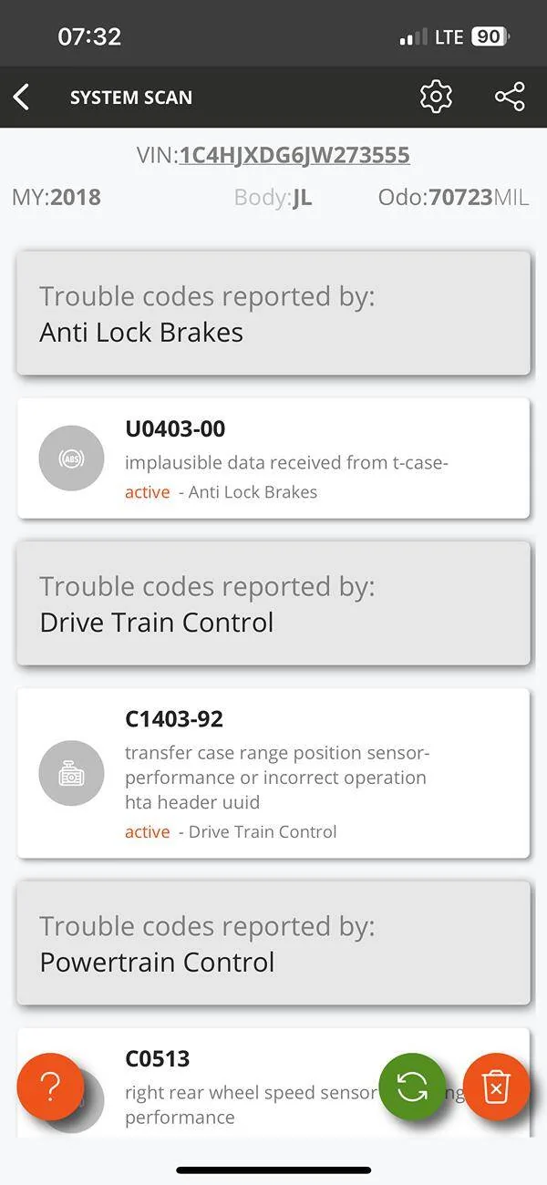 Jeep Wrangler JL Code help…serv 4wd light on IMG_3675