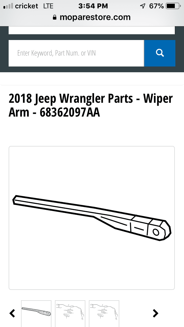 Jeep Wrangler JL Rear Wiper Arm Replacement 7710F541-8D8A-462F-B57B-99D0829498F3