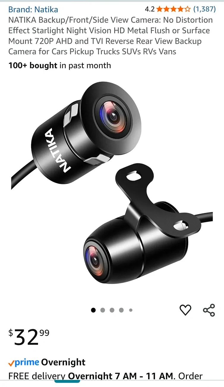 Jeep Wrangler JL JLUR front camera recommendation Screenshot_20250812_203518_Amazon Shopping