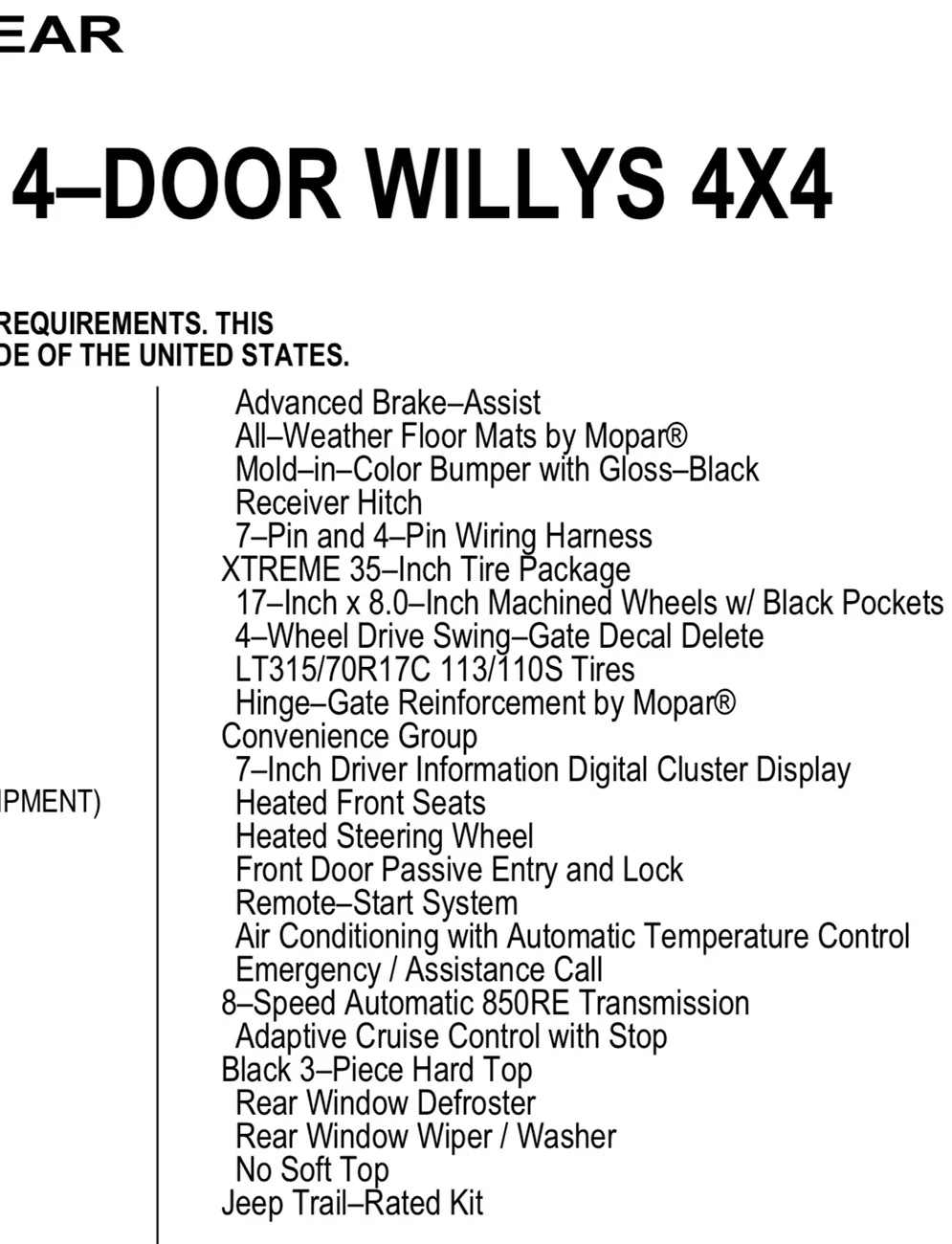 Jeep Wrangler JL 2025 Willys XR Axle Question IMG_0068