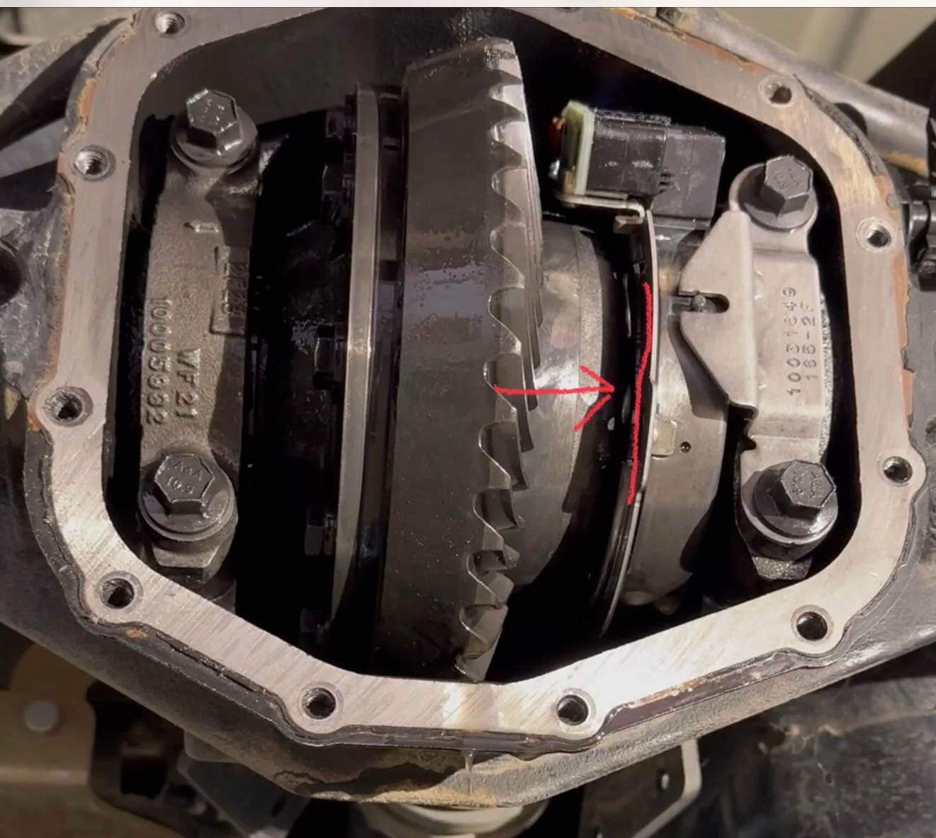 Jeep Wrangler JL Locker Position Sensor Potting - DANA 44 IMG_3952