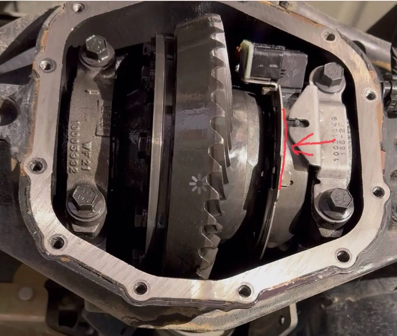 Jeep Wrangler JL Locker Position Sensor Potting - DANA 44 IMG_3951