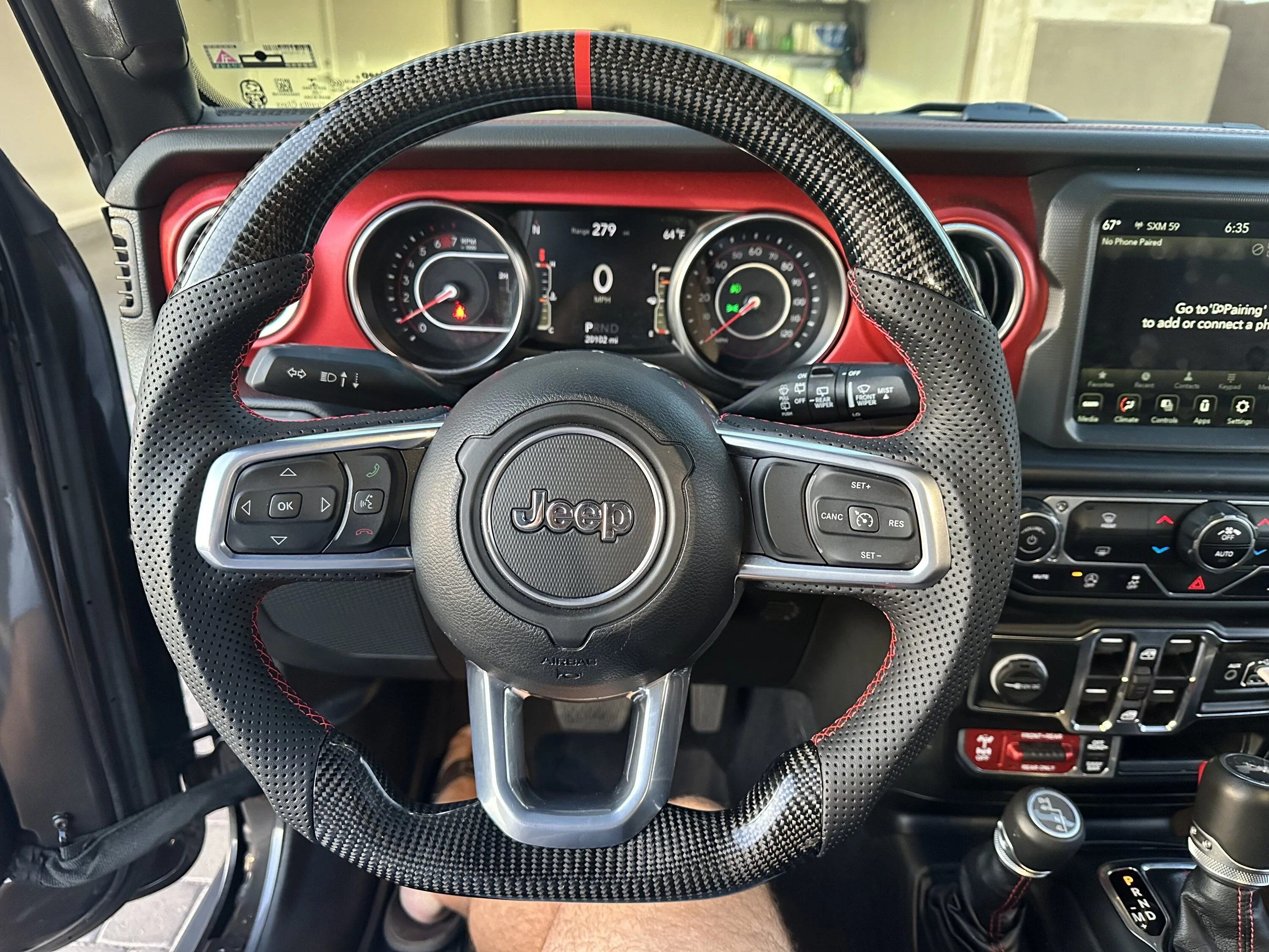 Jeep Wrangler JL Carbon Fiber Steering Wheel IMG_3033