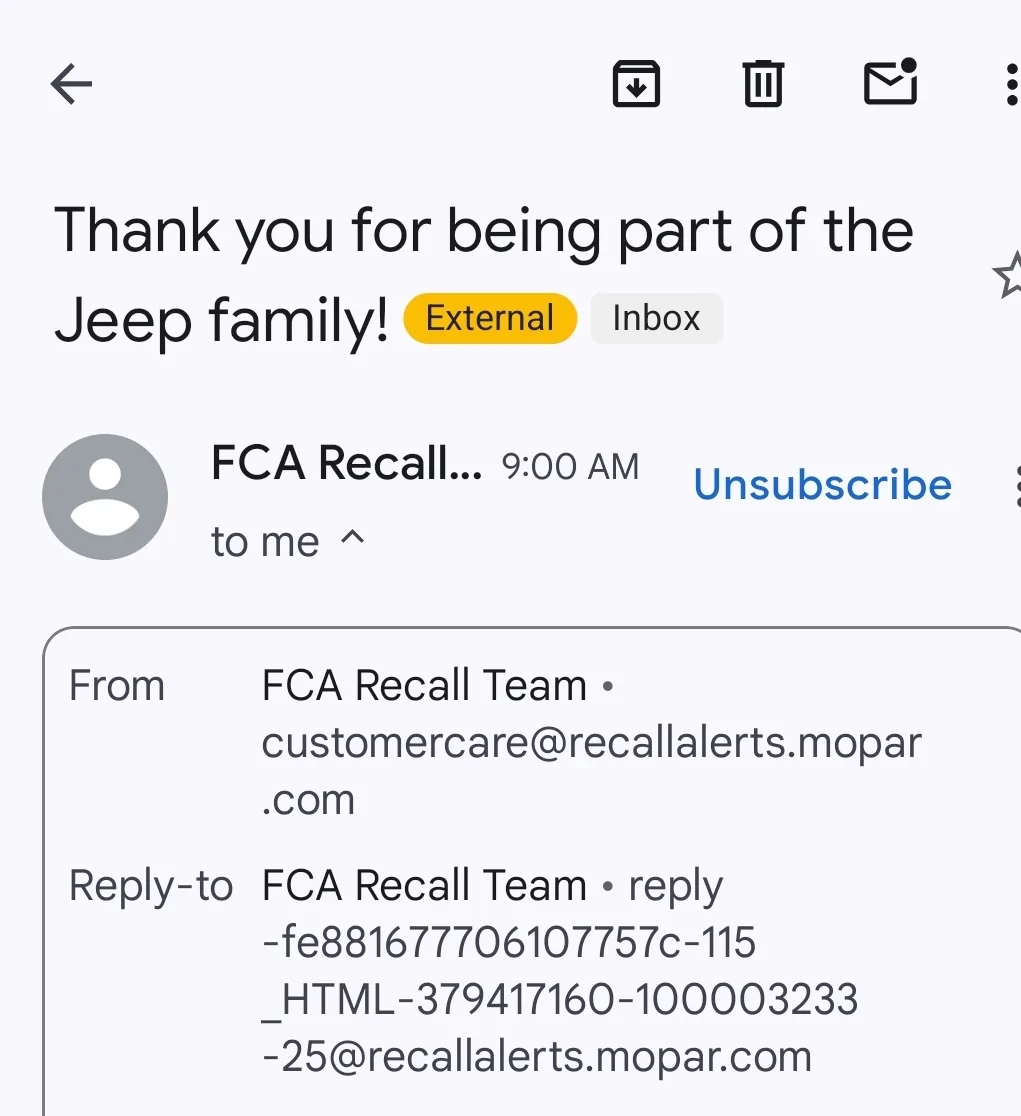 Jeep Wrangler JL $100 mastercard gift card certificate Screenshot_20250828_135406_Gmail
