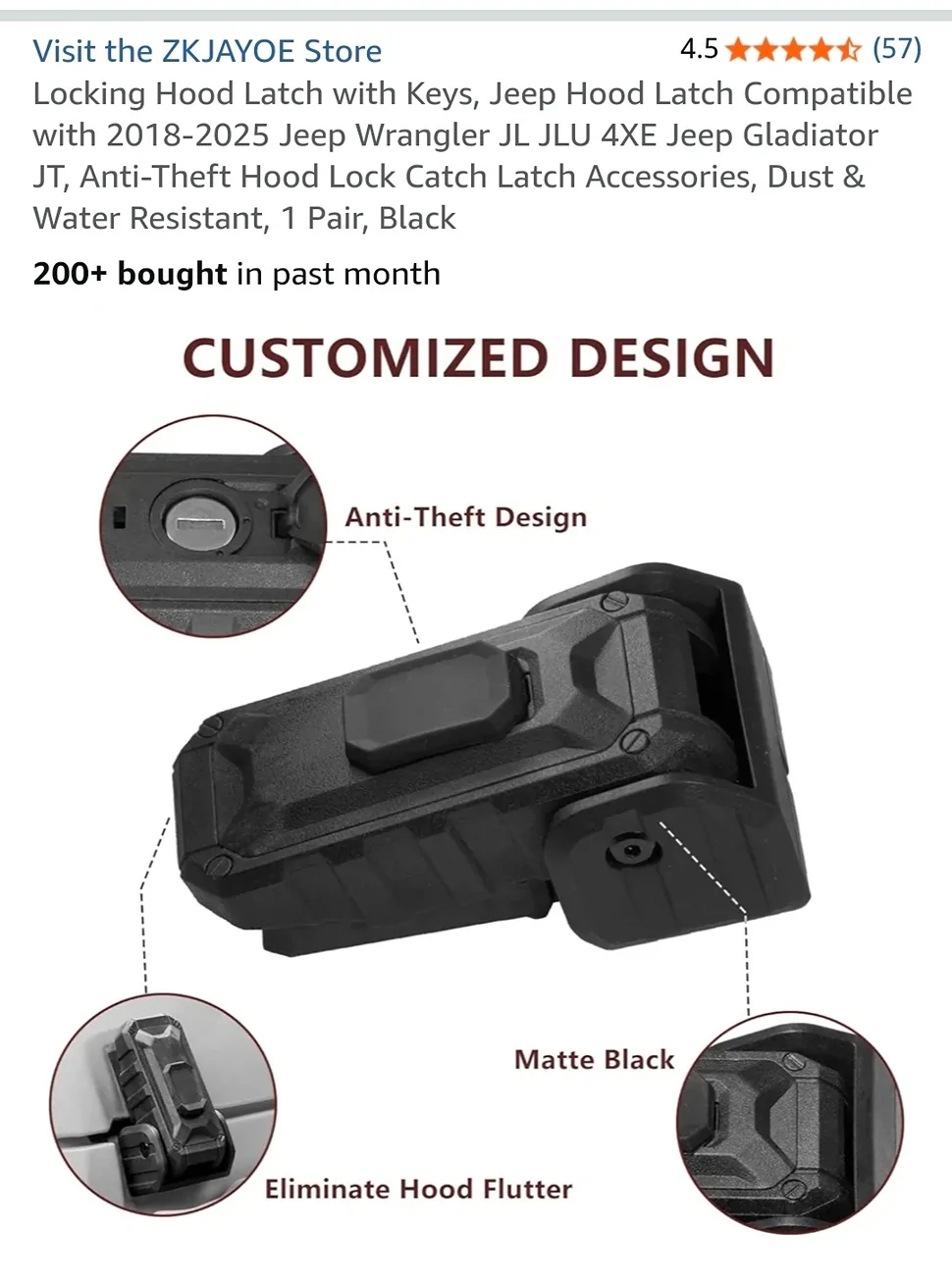 Jeep Wrangler JL Locking Hood Latches Screenshot_20250830_114519_Samsung Internet