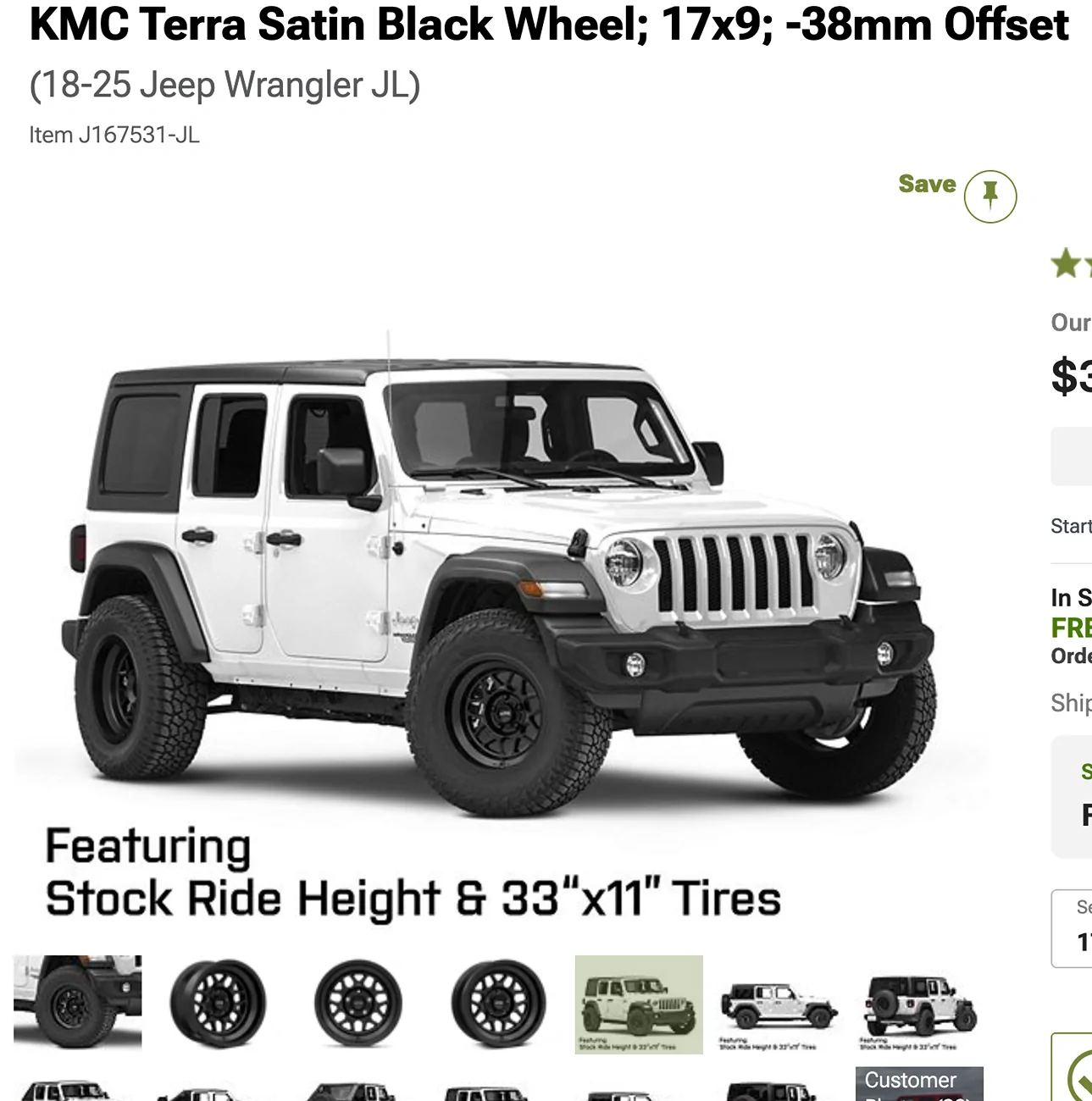 Jeep Wrangler JL 17x9 vs 17x8.5 wheels Screenshot 2025-09-03 at 8.49.10 PM