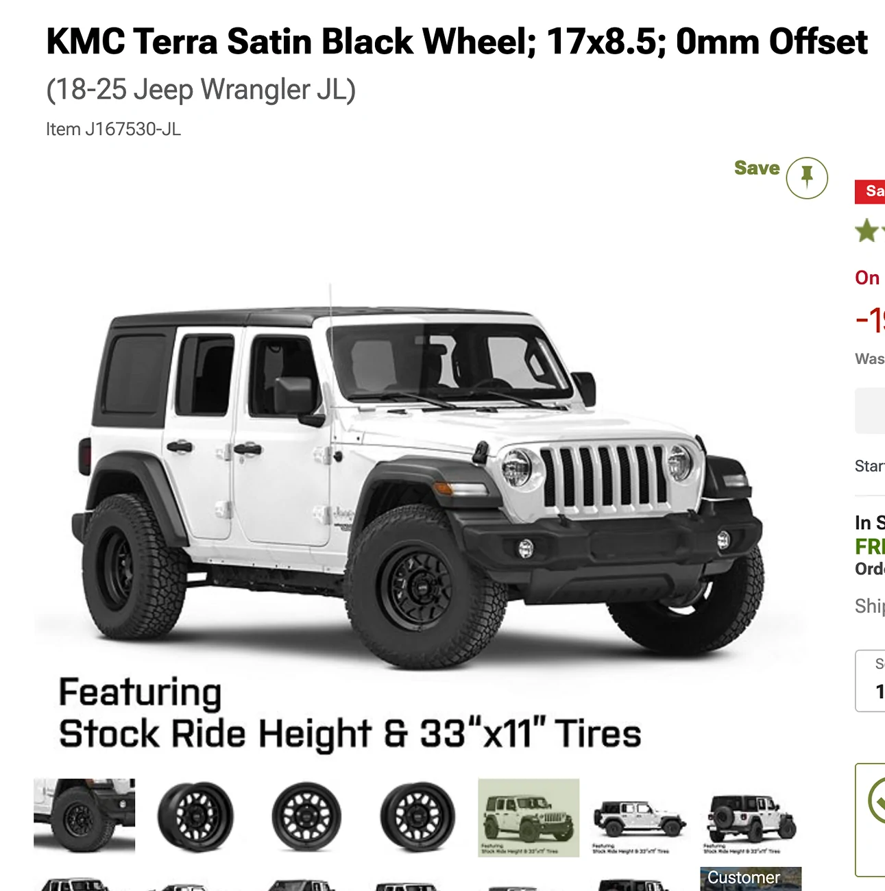 Jeep Wrangler JL 17x9 vs 17x8.5 wheels Screenshot 2025-09-03 at 8.48.55 PM
