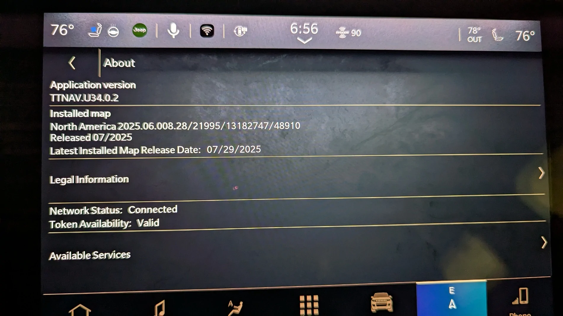 Jeep Wrangler JL UConnect5 V2024.09 navigation map update available 1000004473