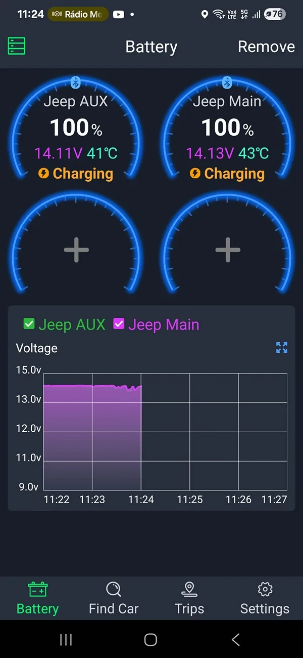 Jeep Wrangler JL Battery discharge at rest 1000025786