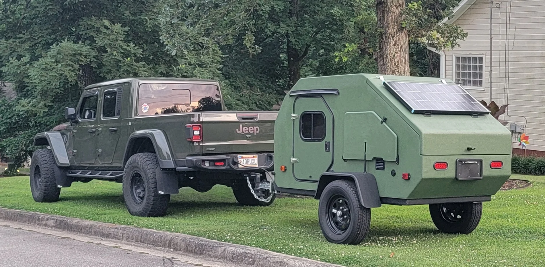 Jeep Wrangler JL Built myself a DIY off-road squaredrop trailer 20240602_194138