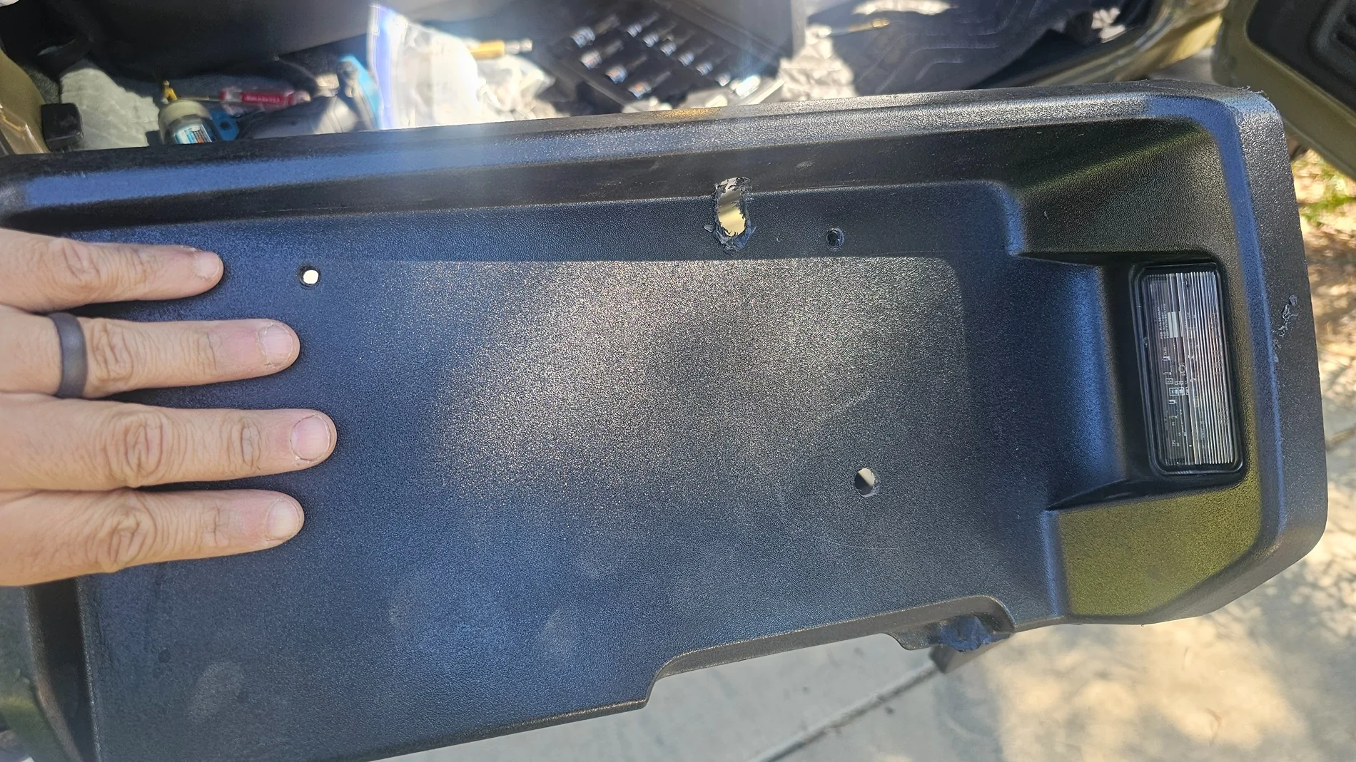 Jeep Wrangler JL Solving issues with the mopar rear metal bumper 20250908_100950