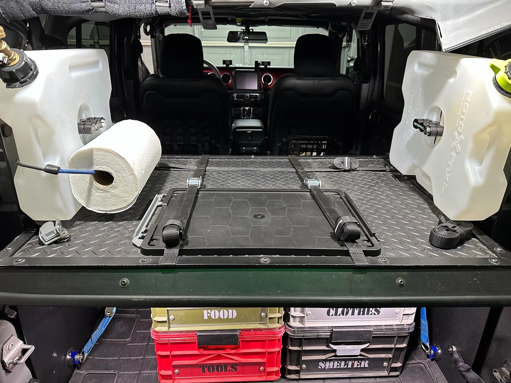 Jeep Wrangler JL Getting cargo area organized IMG_1215