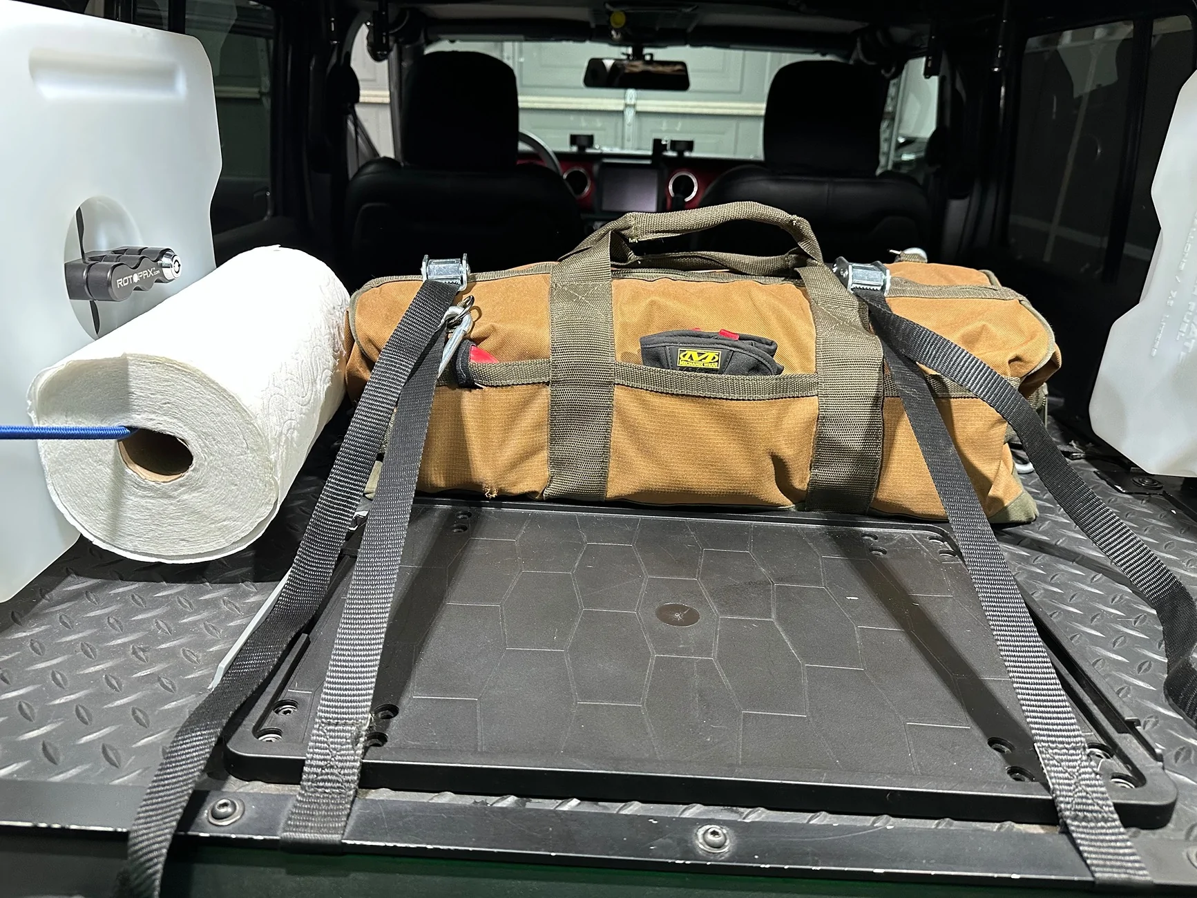 Jeep Wrangler JL Getting cargo area organized IMG_1217