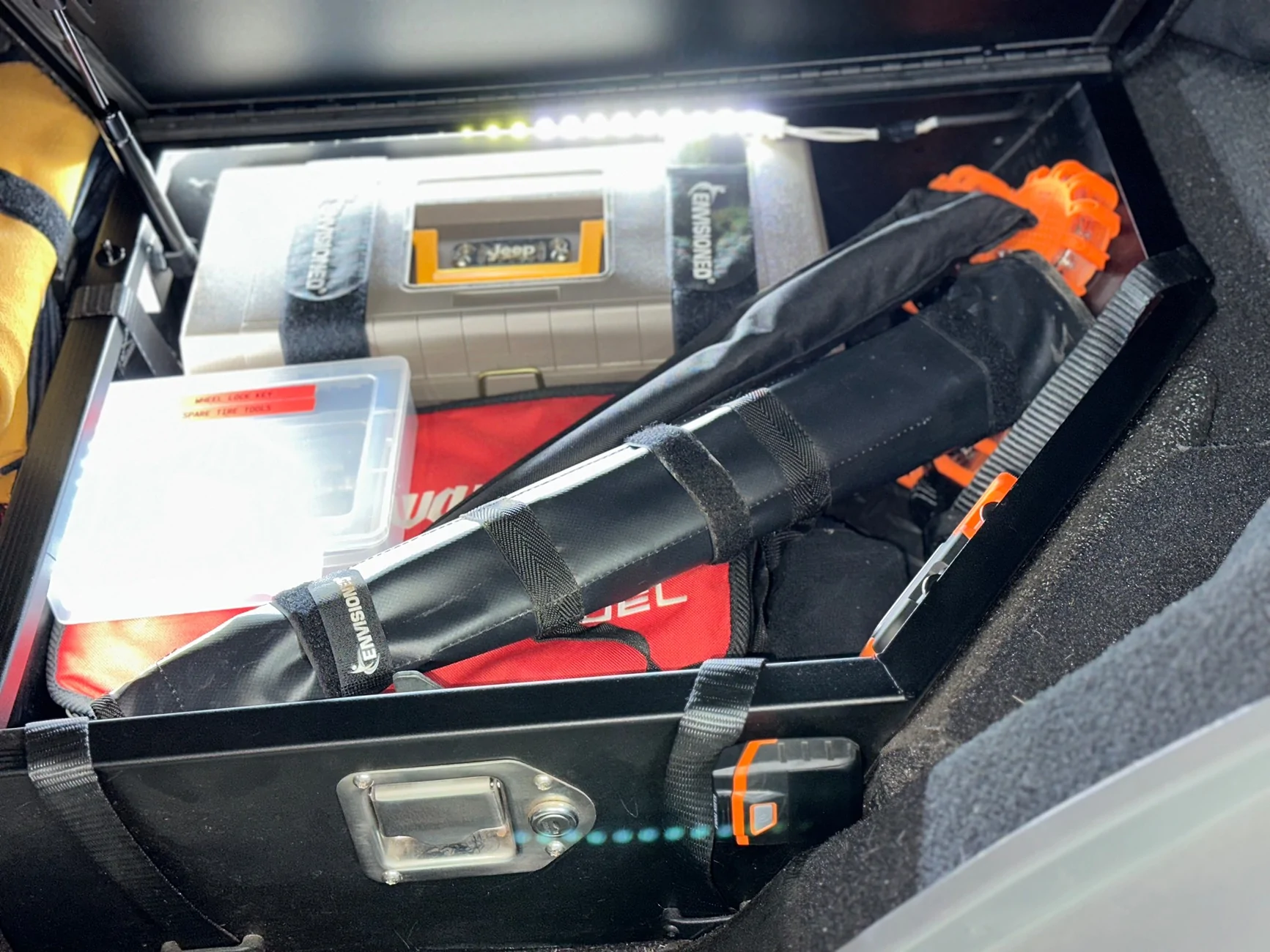 Jeep Wrangler JL Getting cargo area organized IMG_1224
