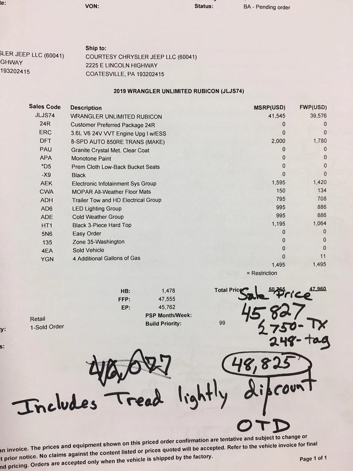 Jeep Wrangler JL Ordering 2019 JLUR - Price Help? 44795399_10204900834117095_3158503736704237568_o