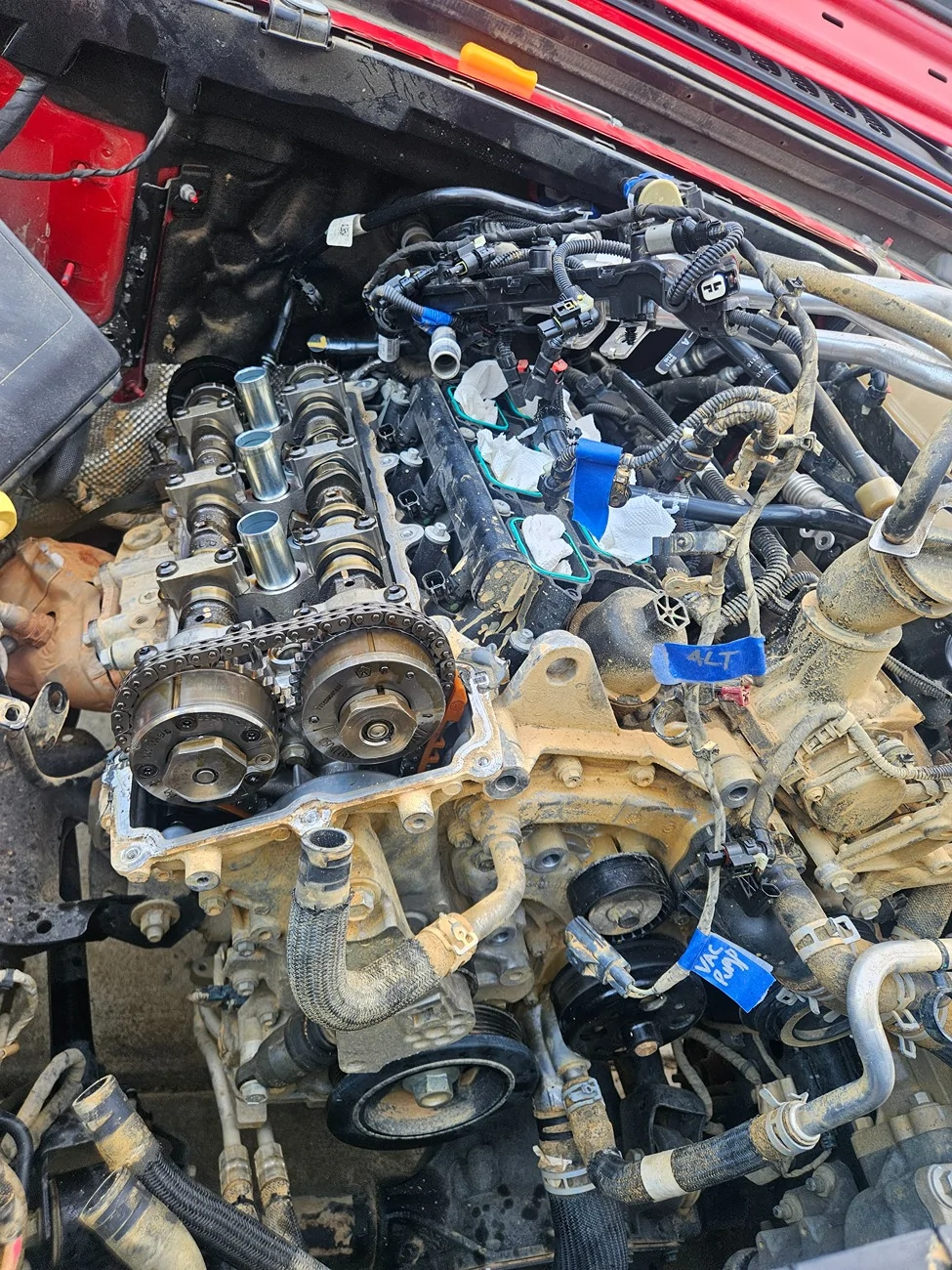 Jeep Wrangler JL head gasket swap after P0301 code 20250920_174022