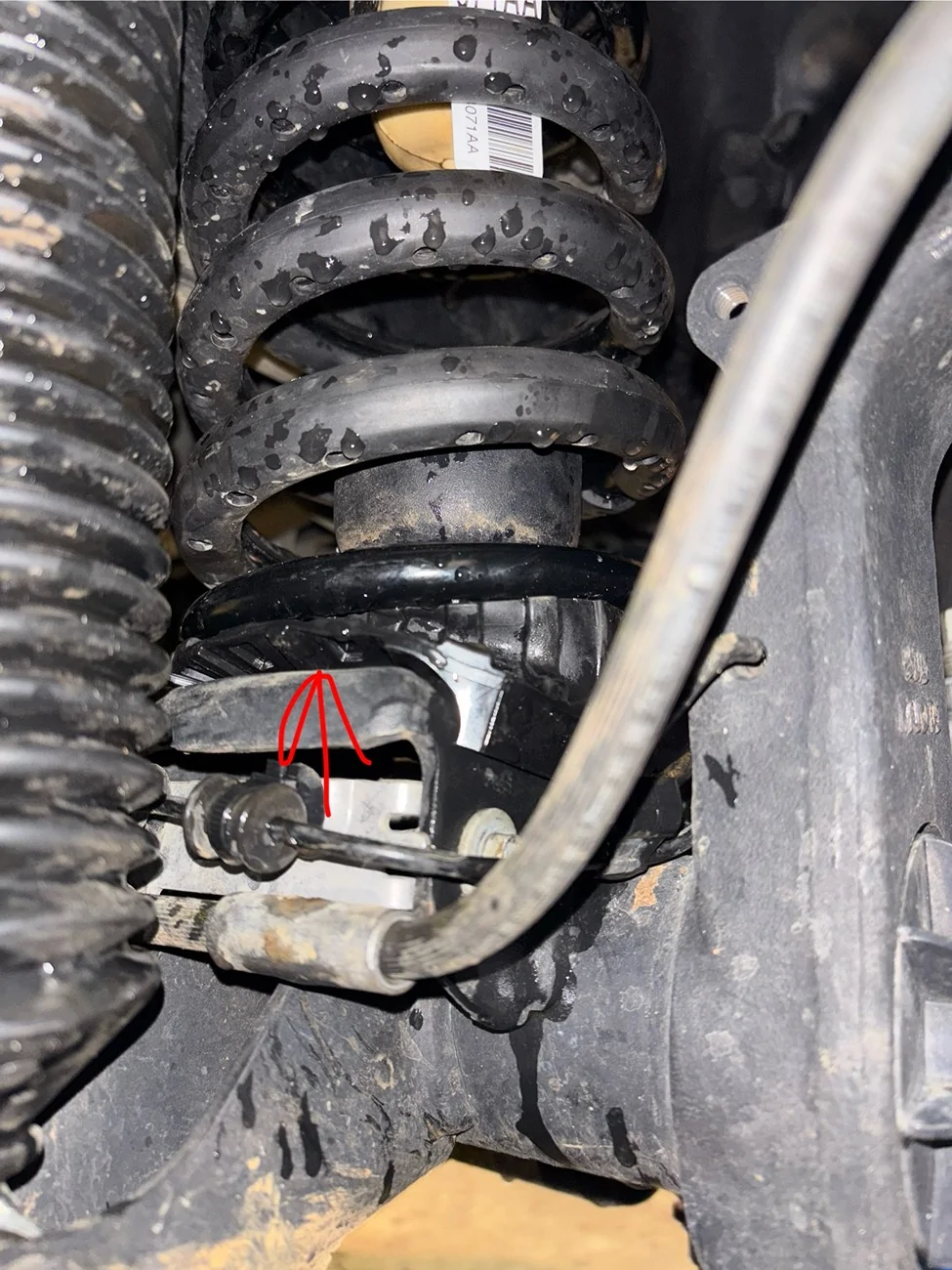 Coil spring wont sit properly after mopar lift | Jeep Wrangler Forums ...