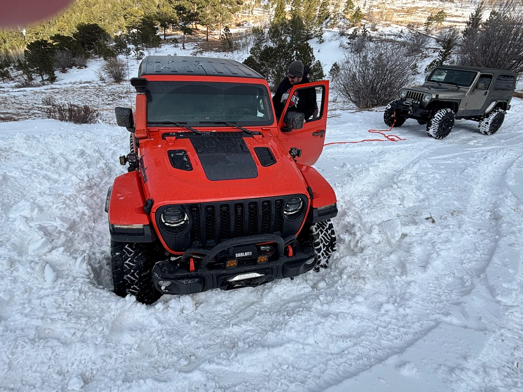 Jeep Wrangler JL Snow falling in Colorado IMG_3571
