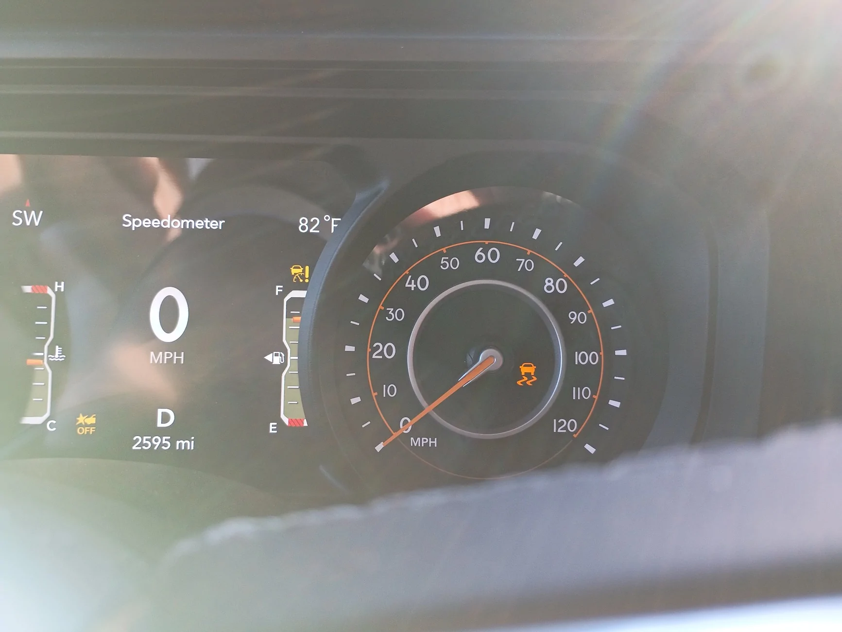 Jeep Wrangler JL ESC warning after sideswiped dash