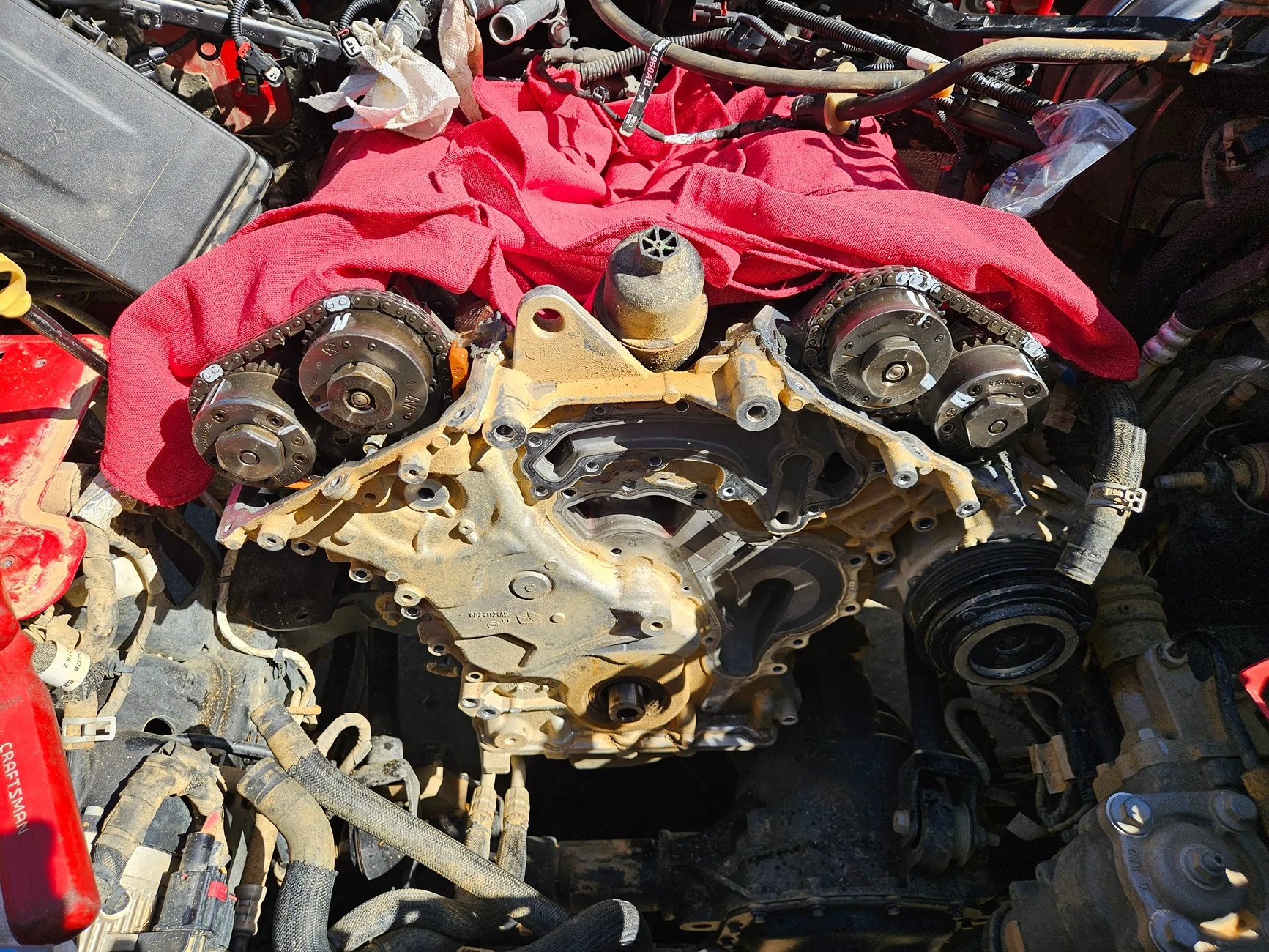 Jeep Wrangler JL head gasket swap after P0301 code 20251004_115744