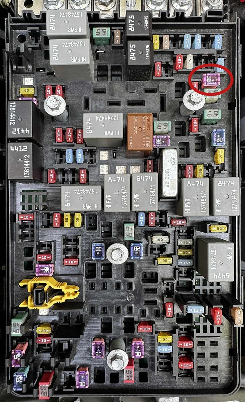 Jeep Wrangler JL Fuse F20 ZZZ