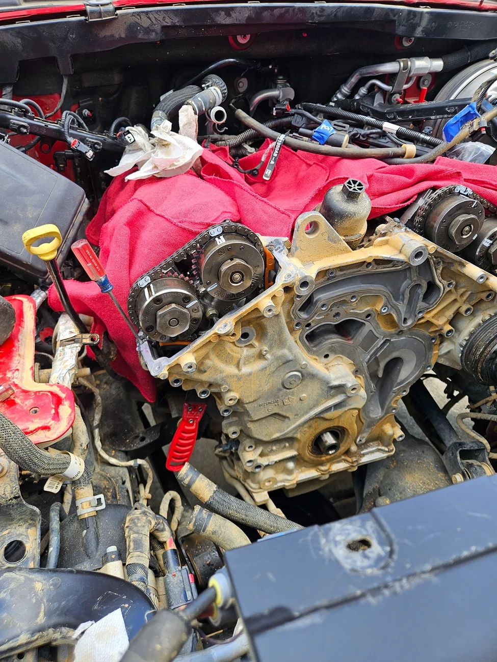 Jeep Wrangler JL head gasket swap after P0301 code 20251005_123648