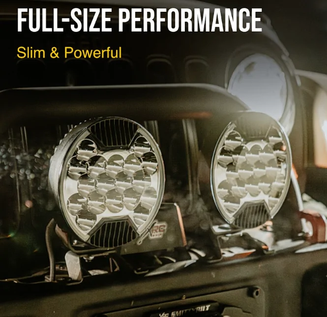 Jeep Wrangler JL KC HiLiTES SlimLite® 6" & 8" V2 — Classic Looks. Modern Power. 1759851356461-xo