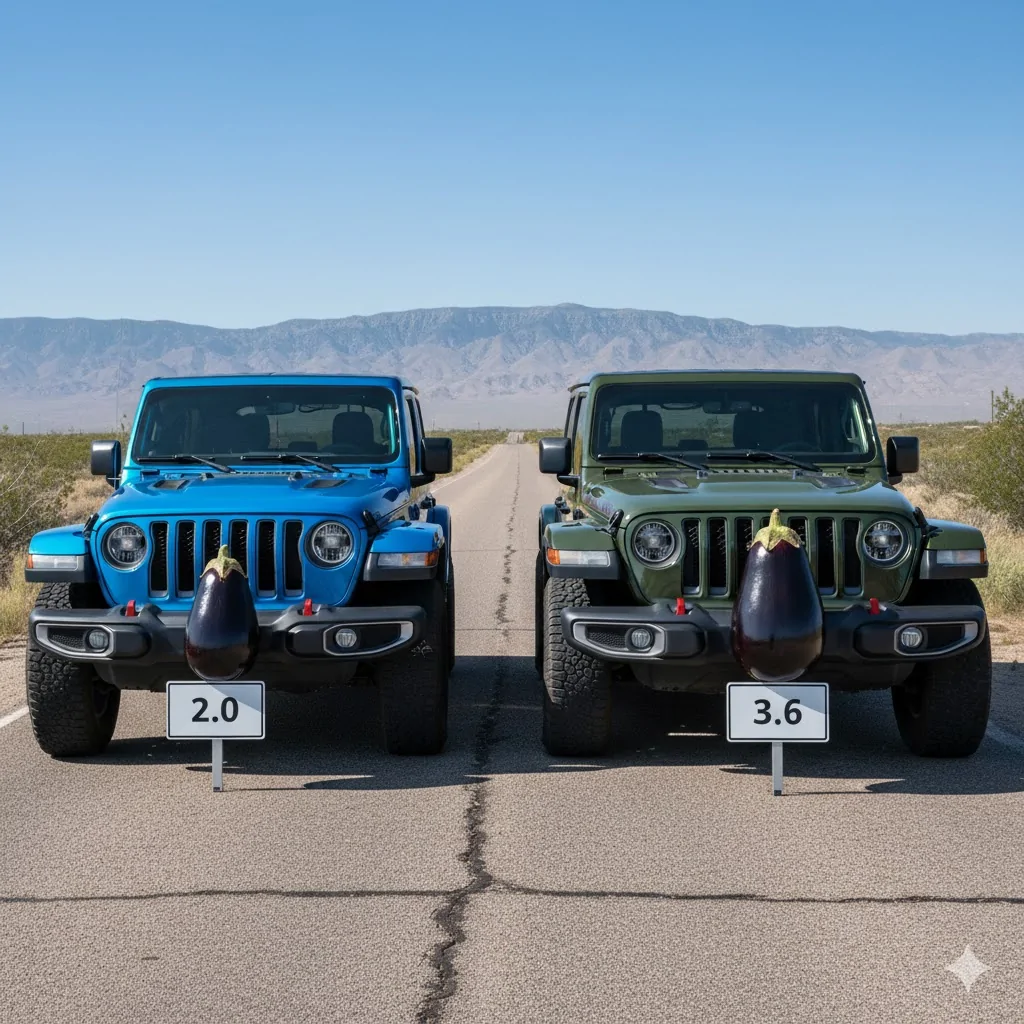 Jeep Wrangler JL Wrangler 2.0 or 3.6 2.0 vs 3.6