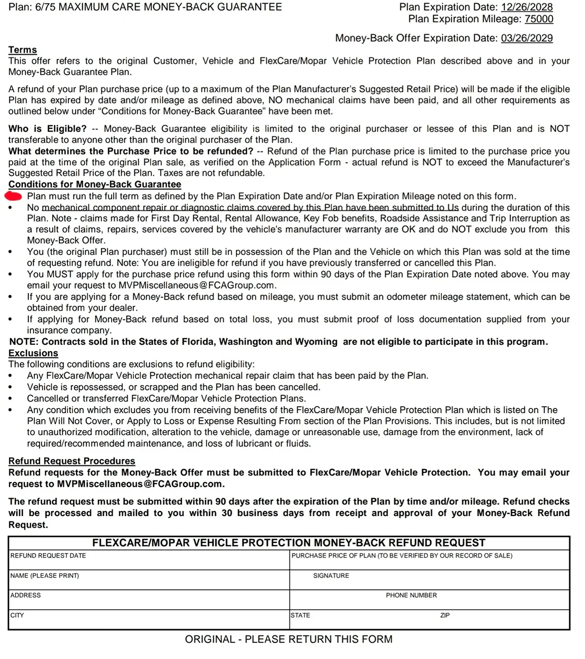 Jeep Wrangler JL FlexCare Money-Back Guarantee Screenshot_20251013_101237_Driv