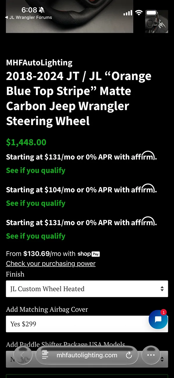 Jeep Wrangler JL Steering Wheel Recommendations IMG_0365