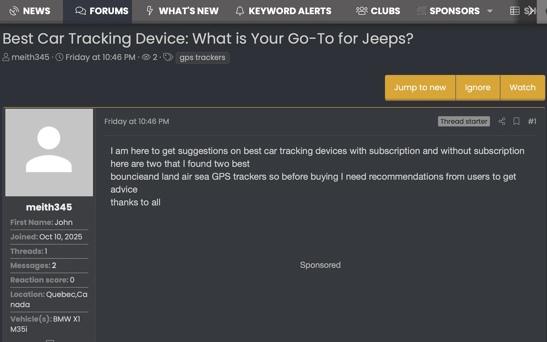 Jeep Wrangler JL Is this a bot or is it something else? Screenshot 2025-10-14 at 9.17.03 AM